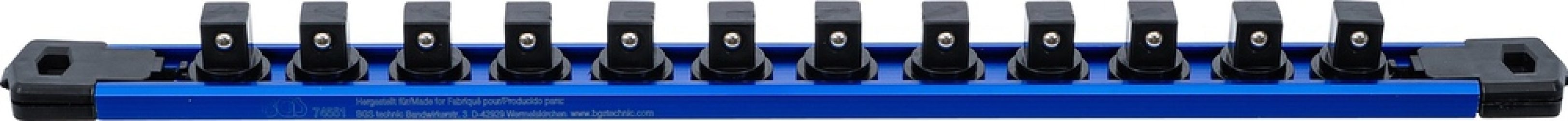 Lišta pro upevnění 12 nástrčných hlavic | magnetická | pro 12