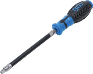 Šroubovák s flexibilní kulatou rukojetí | vnější čtyřhran 6