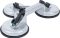 Trojitá gumová přísavka | hliník | Ø 115 mm