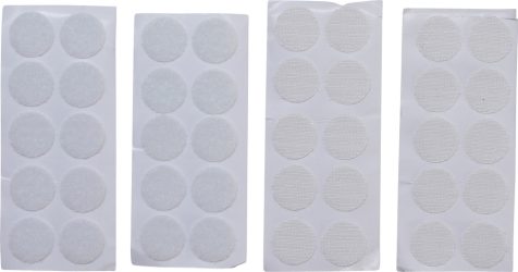 Kolečka na suchý zip | bílé | 40dílná