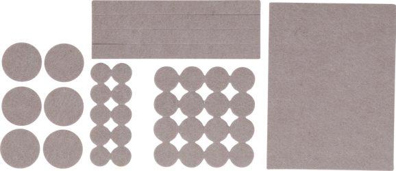 Sada filcových podložek pod nábytek | béžový | 38dílná