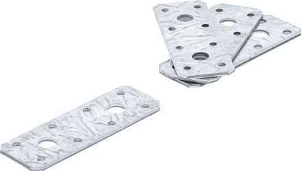 Plochý spojovací plech | 100 x 35 x 2 mm | 4dílná