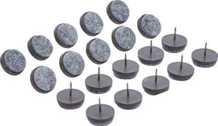 Sada filcových podložek pod nábytek | natloukací | Ø 24 mm | 20dílná