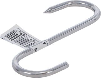 Hák S-forma se špicí | Nerezová ocel | 100 mm