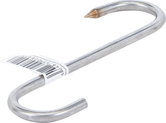 Hák S-forma se špicí | Nerezová ocel | 120 mm