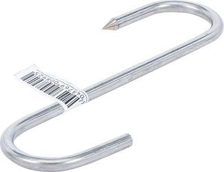 Hák S-forma se špicí | Nerezová ocel | 160 mm