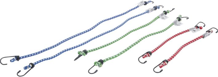 Sada gumových upínáků | 300 / 450 / 600 mm | 6dílná