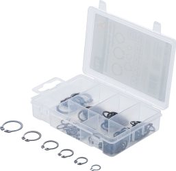 Souprava Seegerových pojistek (rozpěrný kroužek) | Ø 8 - 19 mm | 78dílná