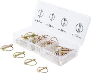 Sada zajišťovacích závlaček | Ø čepu 4