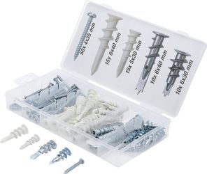 Sada hmoždinek do sádrokartonu | 100dílná