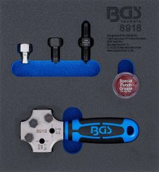 Vložka do dílenského vozíku 1/6: pertlovací souprava | SAE a DIN 4