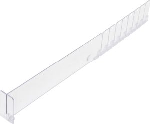 Plastový oddělovač | transparentní | 285 / 480 x 60 mm