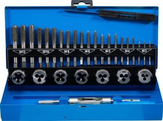 Sada závitníků a oček | M3 - M12 | 32dílná
