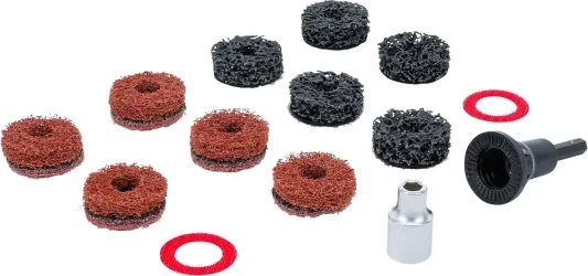 Sada brusek na náboje kol | pro rozpěrné šrouby a čepy matic kol | 14dílná